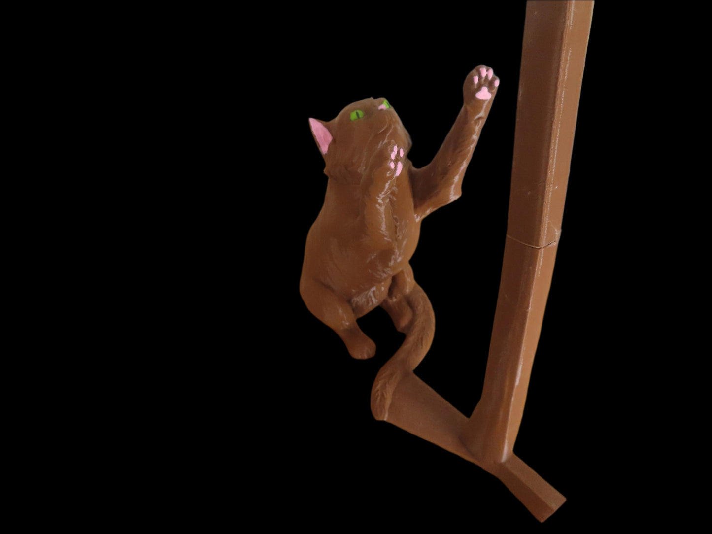 cat and bird paper towel holder